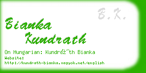 bianka kundrath business card